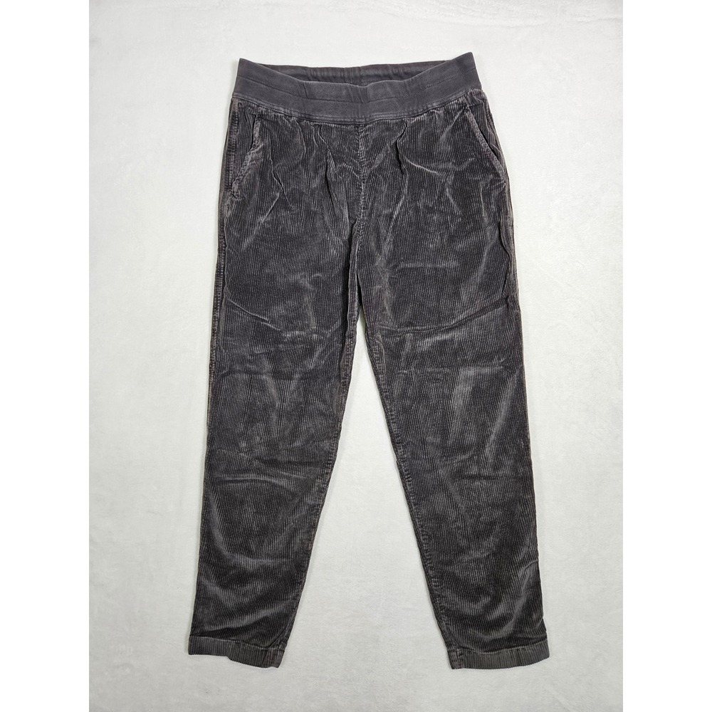 James Perse Mens Charcoal Grey Corduroy Elastic Waist Tapered Pants Size 2